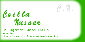 csilla nusser business card